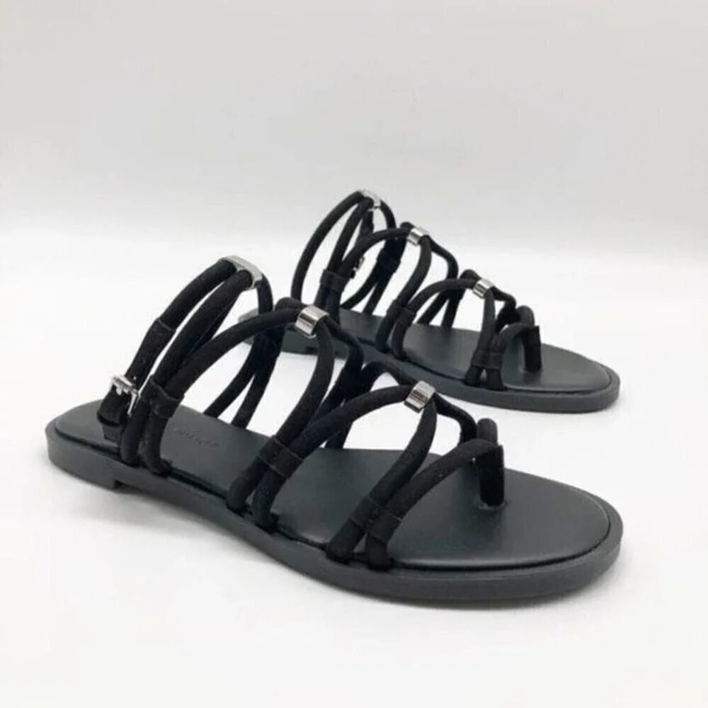 REBECCA MINKOFF Sarle Strappy Black Sandal